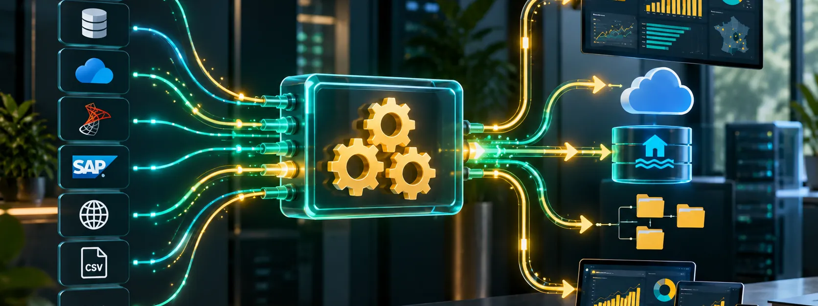 Automatisation des flux de données de l'entreprise