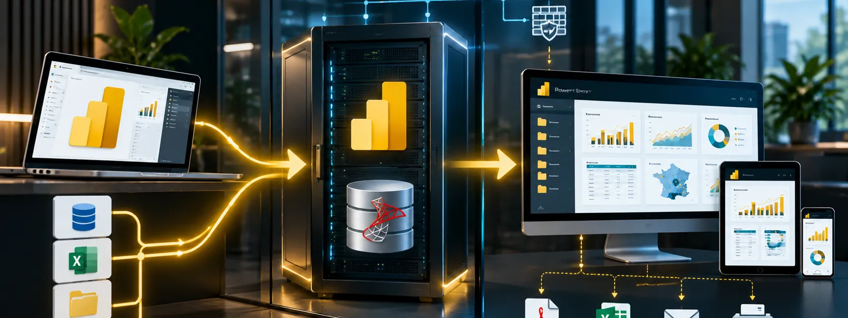 Mise en place d'infrastructure Power BI Report Server