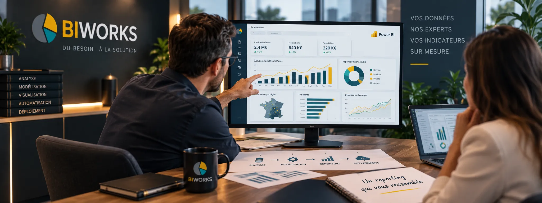 Réalisation de reporting Power BI sur mesure